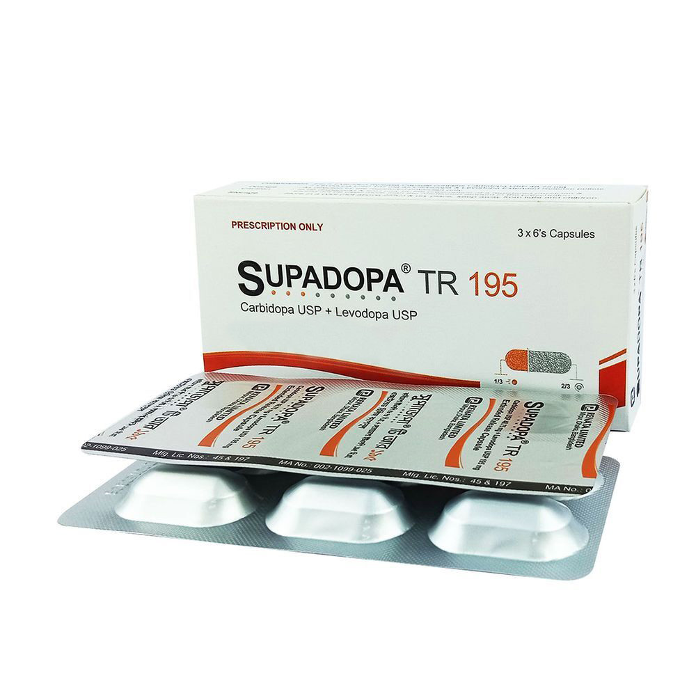 Pack Image: Supadopa TR 48.75 mg Capsule (3 x 6)