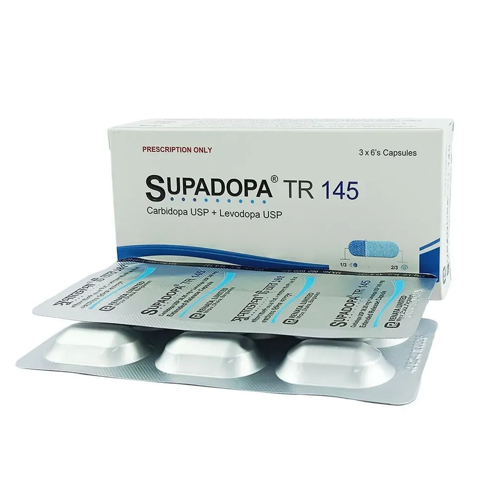 Pack Image: Supadopa TR 36.25 mg Capsule (3 x 6)