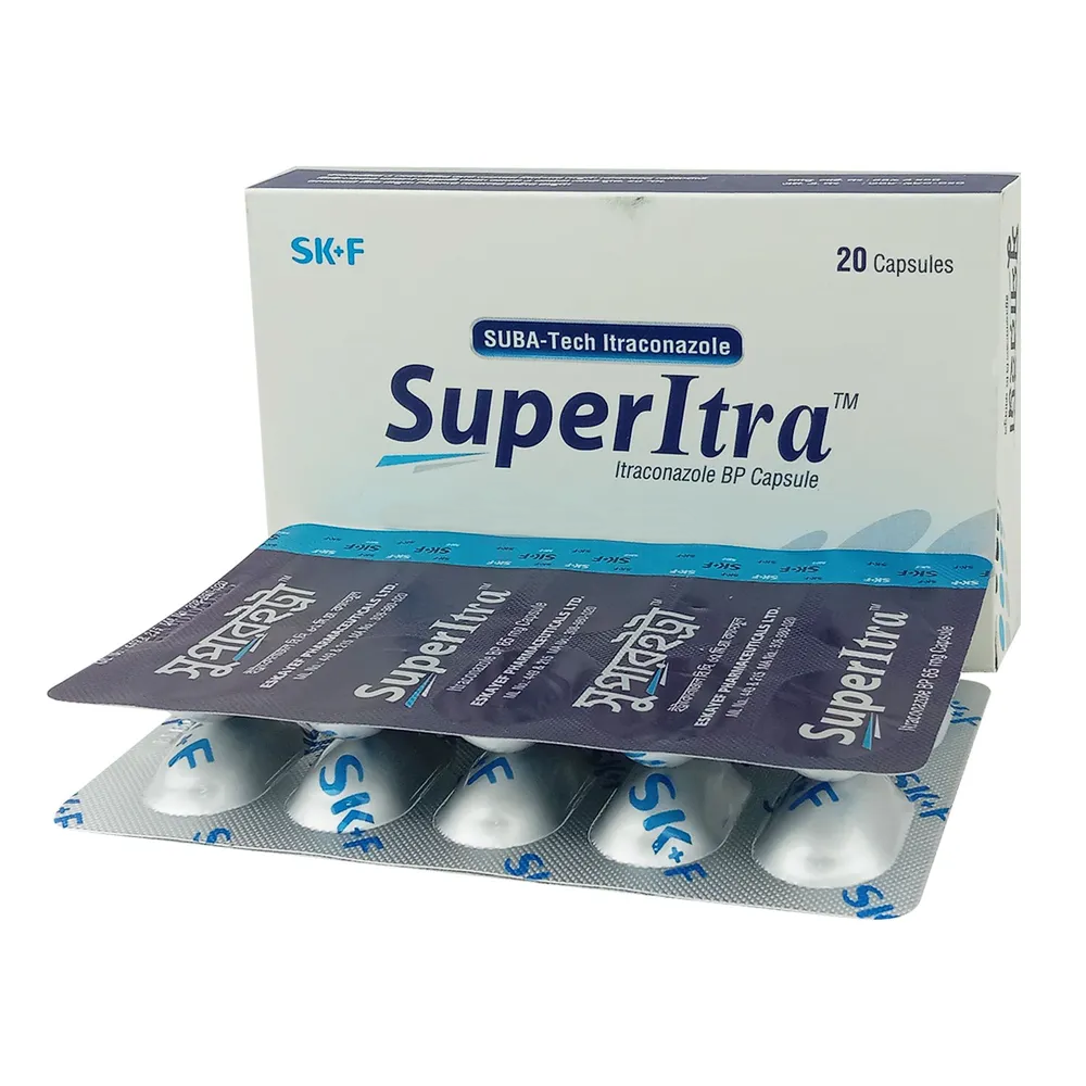 Pack Image: SuperItra 65 mg Capsule (2 x 10)