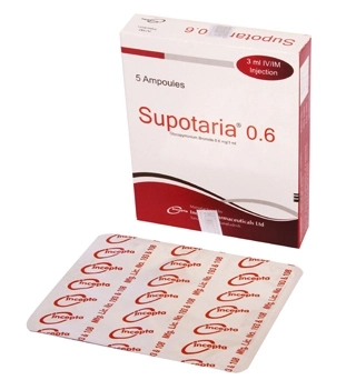Pack Image: Supotaria 0.6 mg Injection (3 ml ampoule)