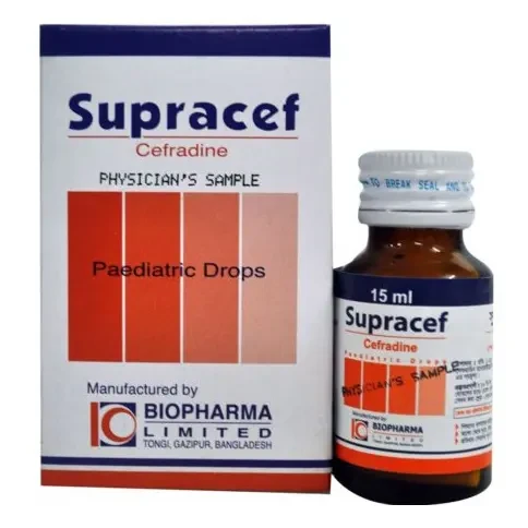 Pack Image: Supracef 125 mg Pediatric Drop (15 ml bottle)