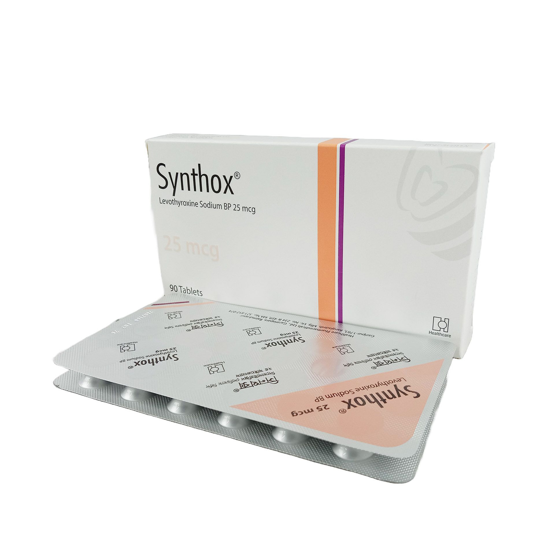 Pack Image: Synthox 25 mcg Tablet (3 x 30)