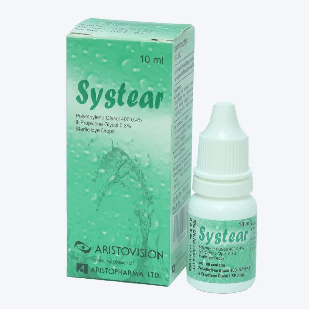 Pack Image: Systear 0.4% 0.3% Eye Drop (10 ml drop)