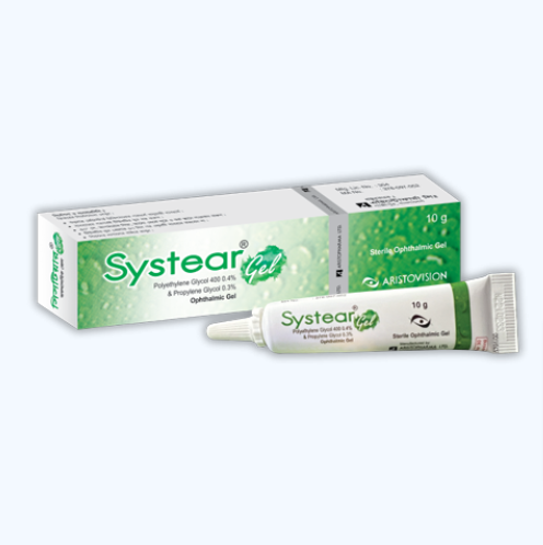 Pack Image: Systear 0.4% 0.3% Eye Gel (10 gm tube)