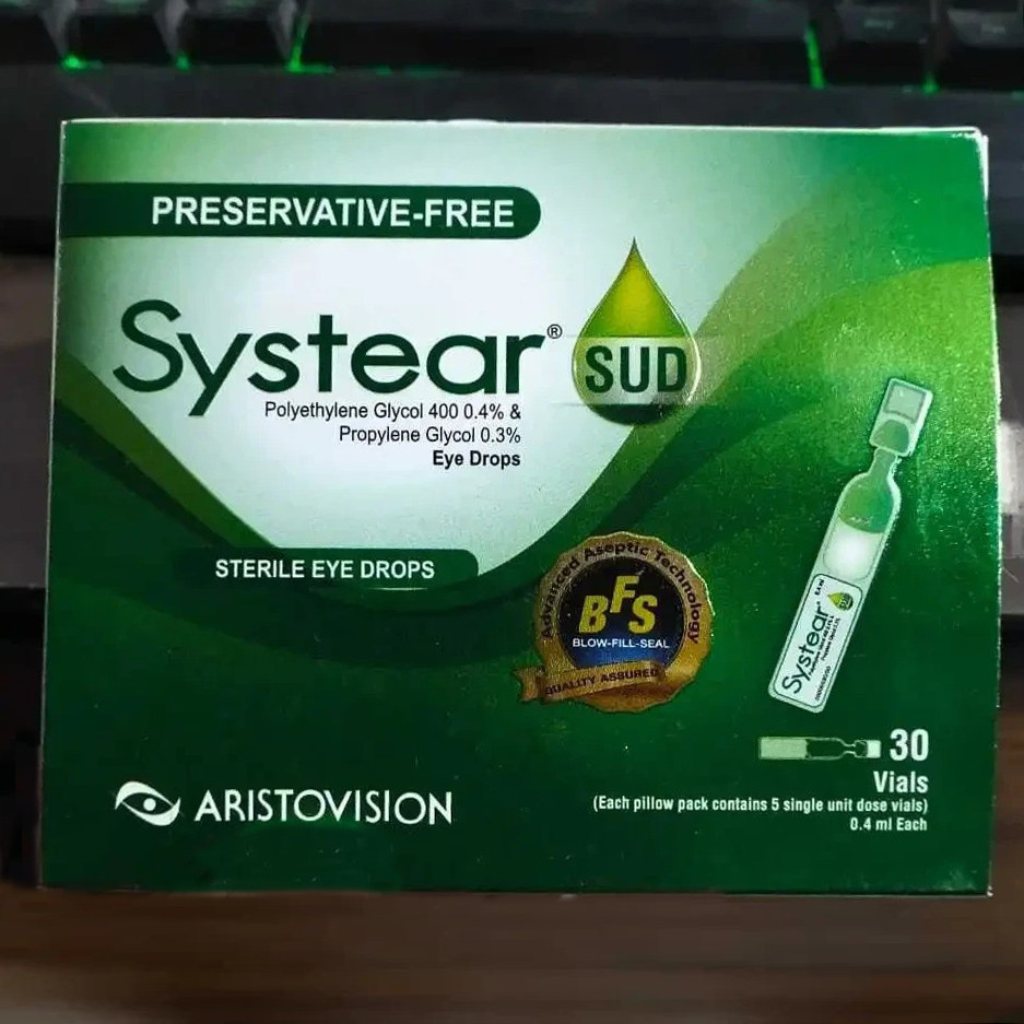 Pack Image: Systear SUD 0.4% 0.3% Eye Drop (0.4 ml container)