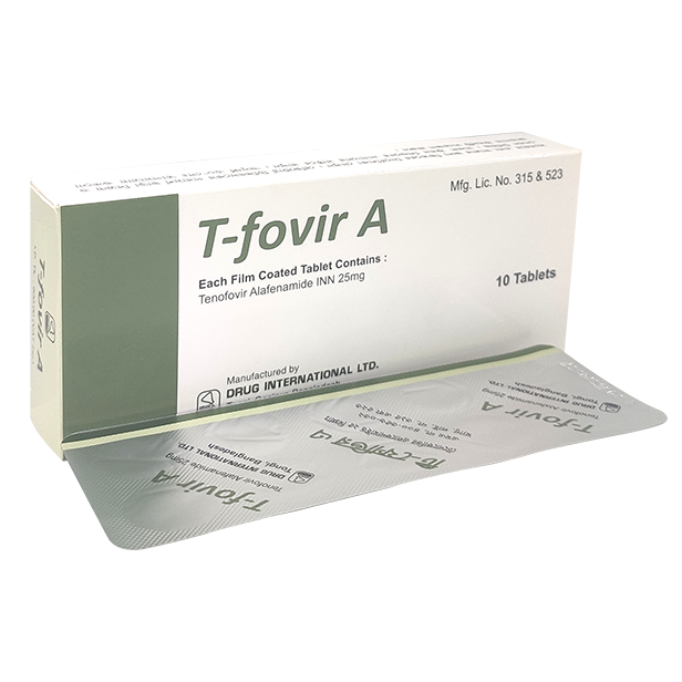Pack Image: T-Fovir A 25 mg Tablet (1 x 10)
