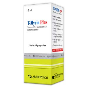 Pack Image: T-Mycin Plus 0.1% 0.3% Suspension (5 ml drop)