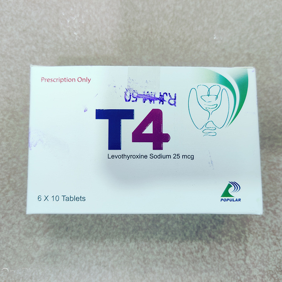 Pack Image: T4 25 mcg Tablet (6 x 10)