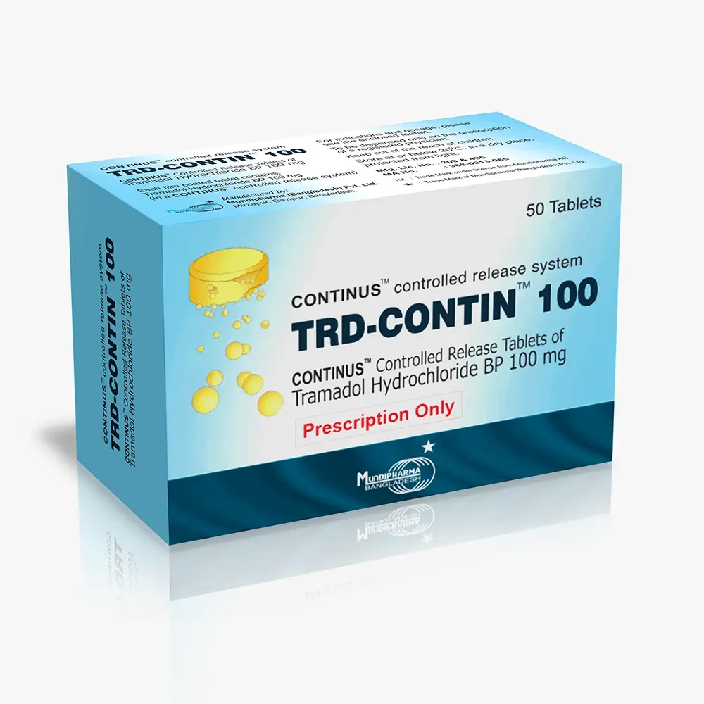 Pack Image: TRD-Contin 100 mg Tablet (5 x 10)
