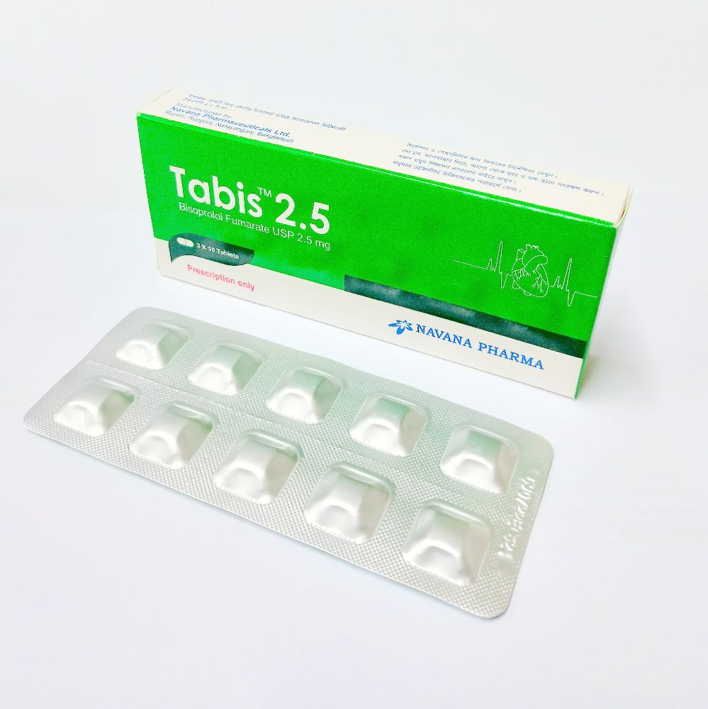 Pack Image: Tabis 2.5 mg Tablet (3 x 10)