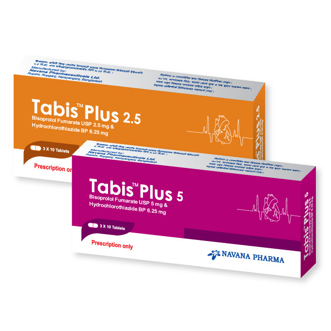Pack Image: Tabis Plus 2.5 mg Tablet (3 x 10)
