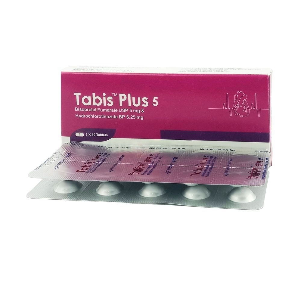 Pack Image: Tabis Plus 5 mg Tablet (3 x 10)
