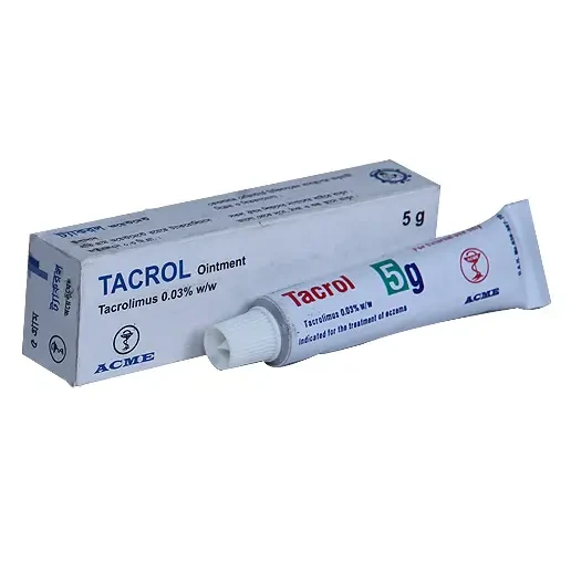 Pack Image: Tacrol 0.03% Ointment (30 gm tube)
