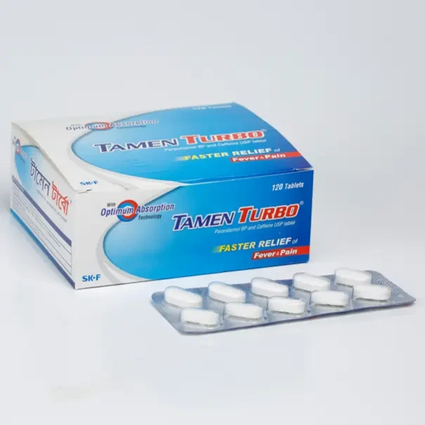 Pack Image: Tamen Turbo 500 mg Tablet (12 x 10)