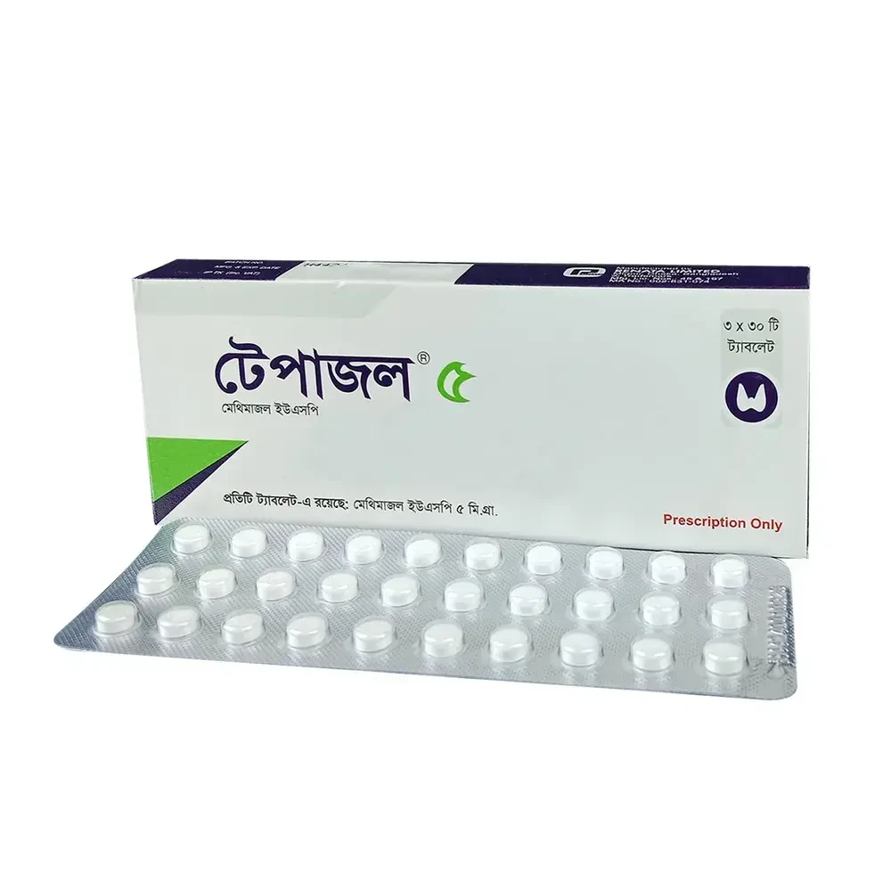 Pack Image: Tapazol 5 mg Tablet (3 x 30)