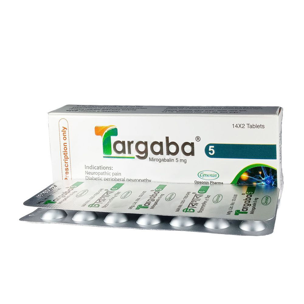 Pack Image: Targaba 5 mg Tablet (2 x 14)