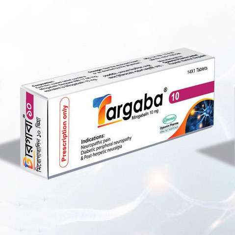 Pack Image: Targaba 10 mg Tablet (1 x 14)