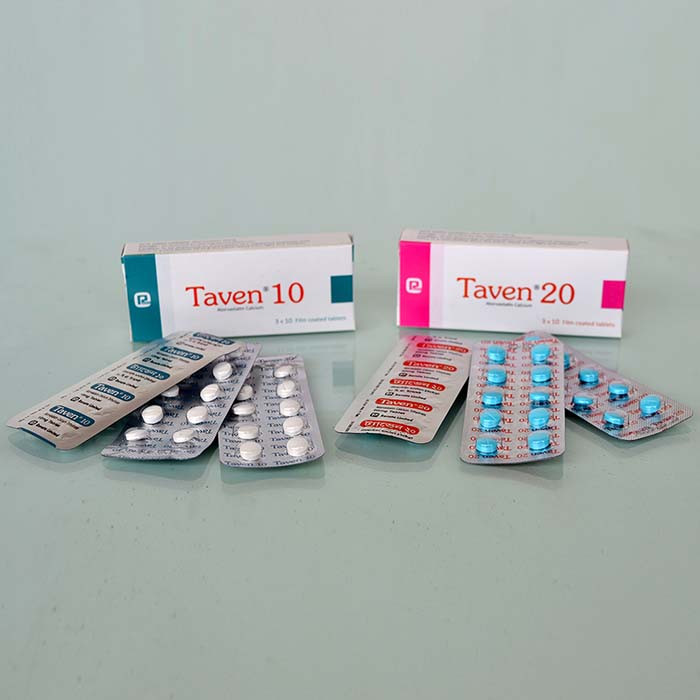 Pack Image: Taven 40 mg Tablet (3 x 10)