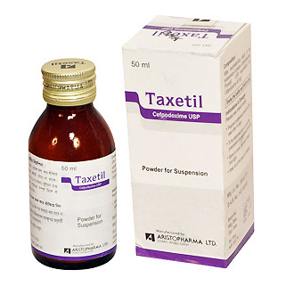 Pack Image: Taxetil 40 mg Suspension (50 ml bottle)