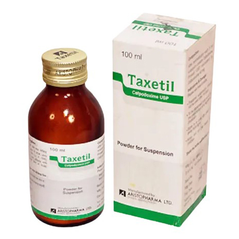 Pack Image: Taxetil 40 mg Suspension (100 ml bottle)