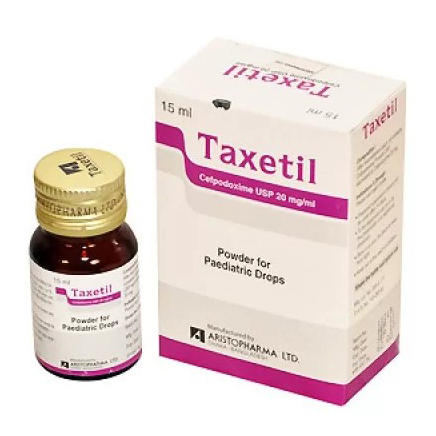Pack Image: Taxetil 20 mg Pediatric Drop (15 ml bottle)