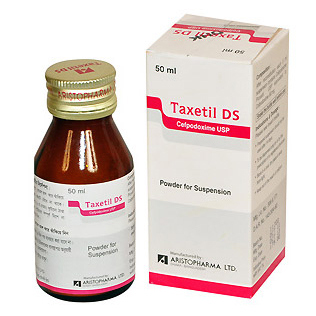 Pack Image: Taxetil DS 80 mg Suspension (50 ml bottle)