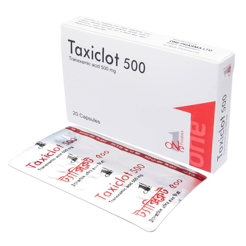 Pack Image: Taxiclot 500 mg Capsule (2 x 10)