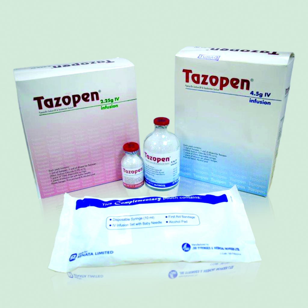 Pack Image: Tazopen (4 gm Injection (4.5 gm vial)