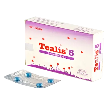 Pack Image: Tealis 5 mg Tablet (1 x 4)