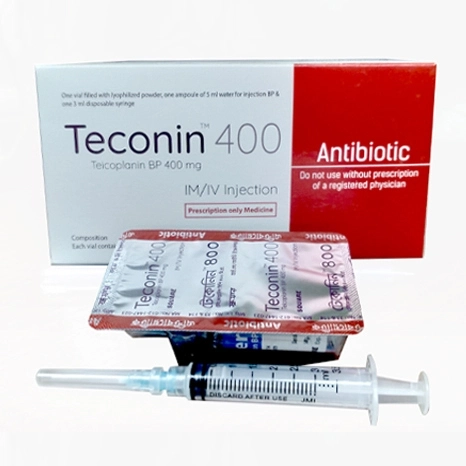 Pack Image: Teconin 400 mg Injection (400 mg vial)