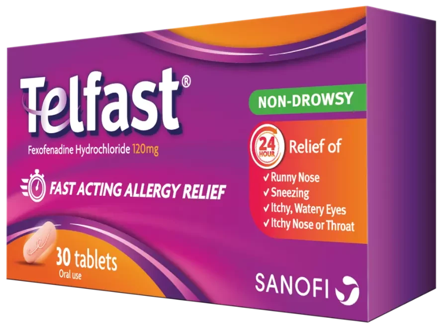 Pack Image: Telfast 120 mg Tablet (5 x 10)
