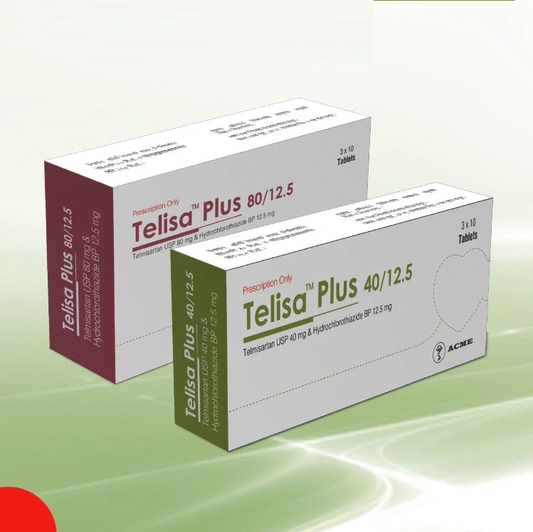 Pack Image: Telisa Plus 80 mg Tablet (3 x 10)