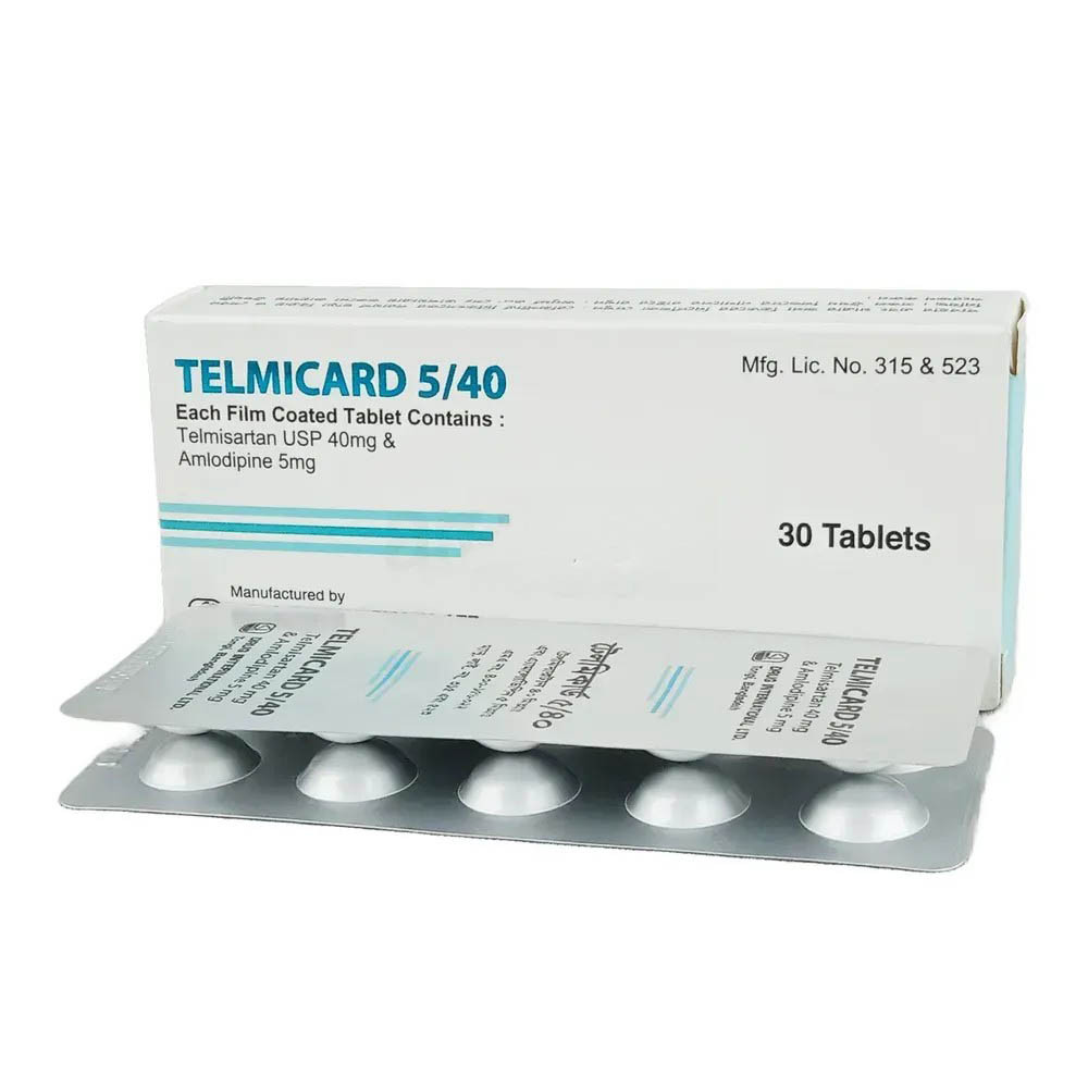 Pack Image: Telmicard 5/40 5 mg Tablet (3 x 10)