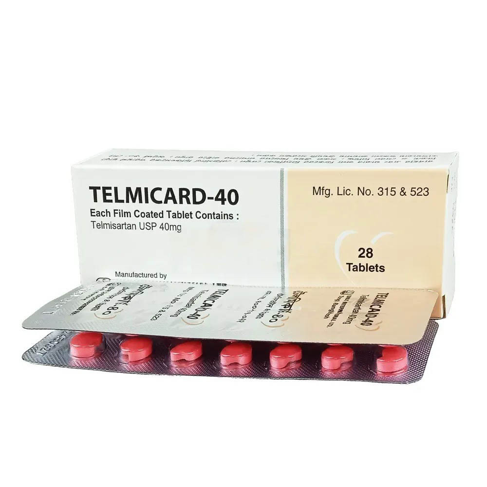 Pack Image: Telmicard 40 mg Tablet (2 x 14)