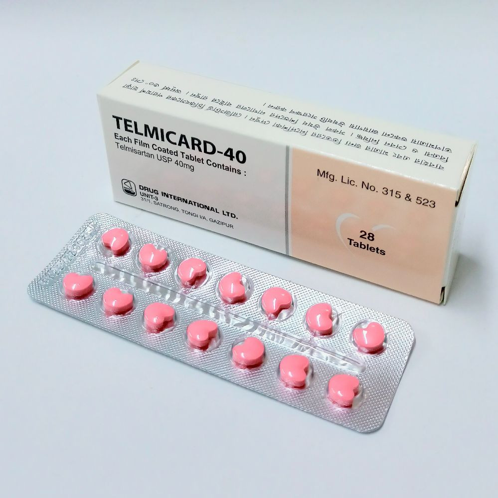 Pack Image: Telmicard 40 mg Tablet (2 x 14)