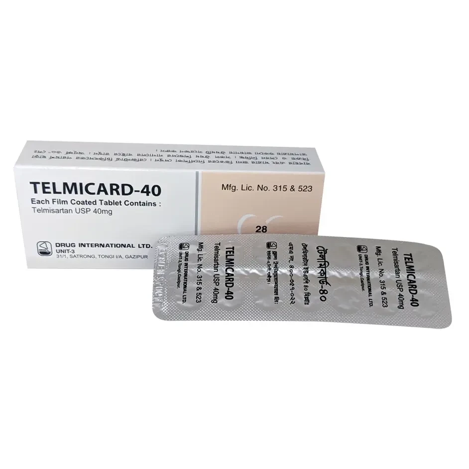 Pack Image: Telmicard 40 mg Tablet (2 x 14)