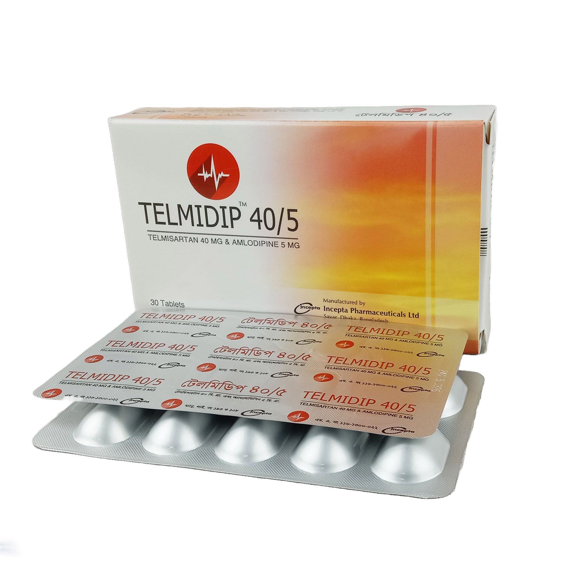 Pack Image: Telmidip 5 mg Tablet (3 x 10)