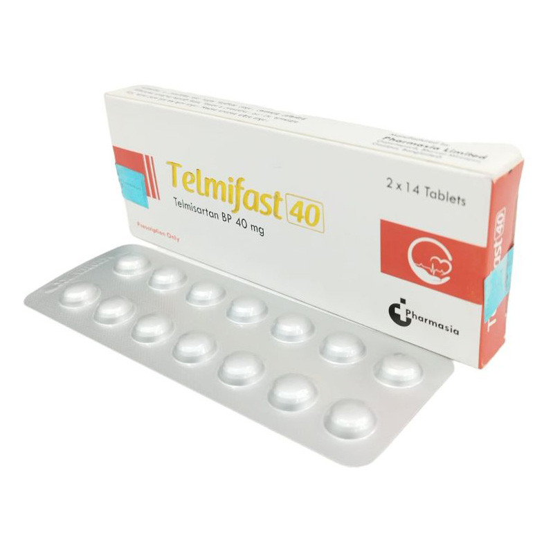 Pack Image: Telmifast 40 mg Tablet (2 x 14)