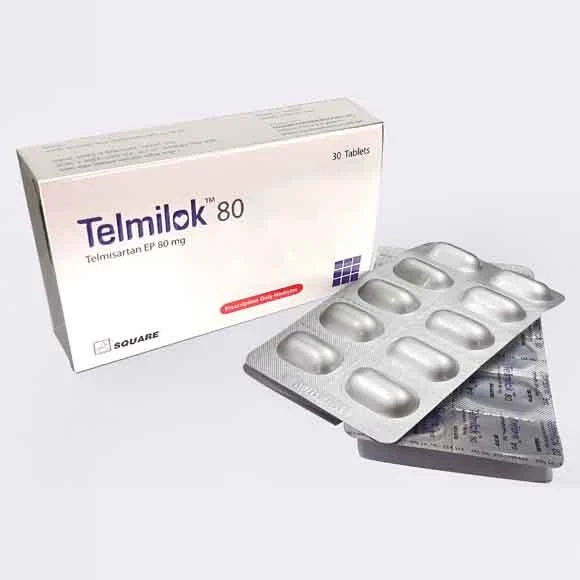 Pack Image: Telmilok 80 mg Tablet (3 x 10)