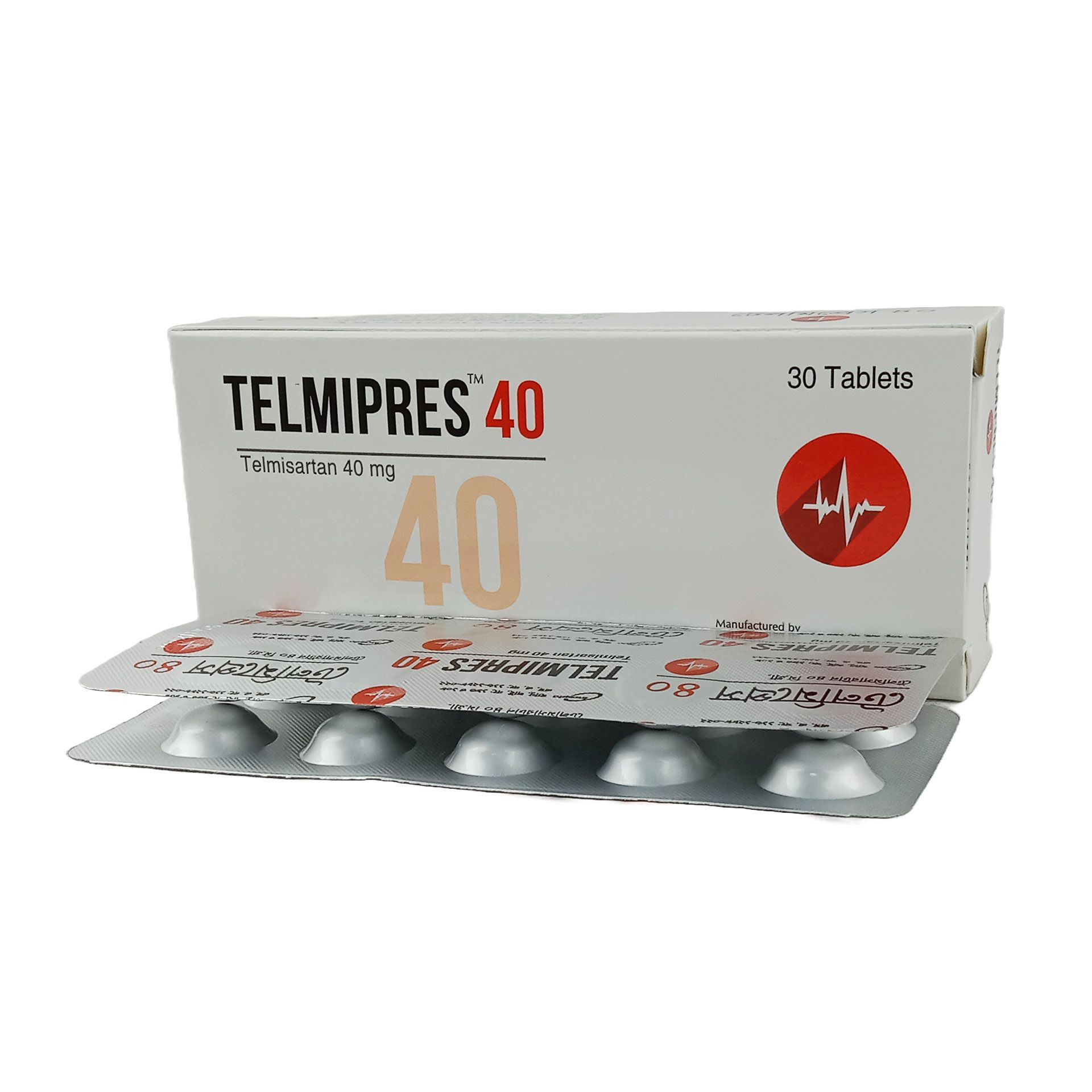 Pack Image: Telmipres 40 mg Tablet (3 x 10)