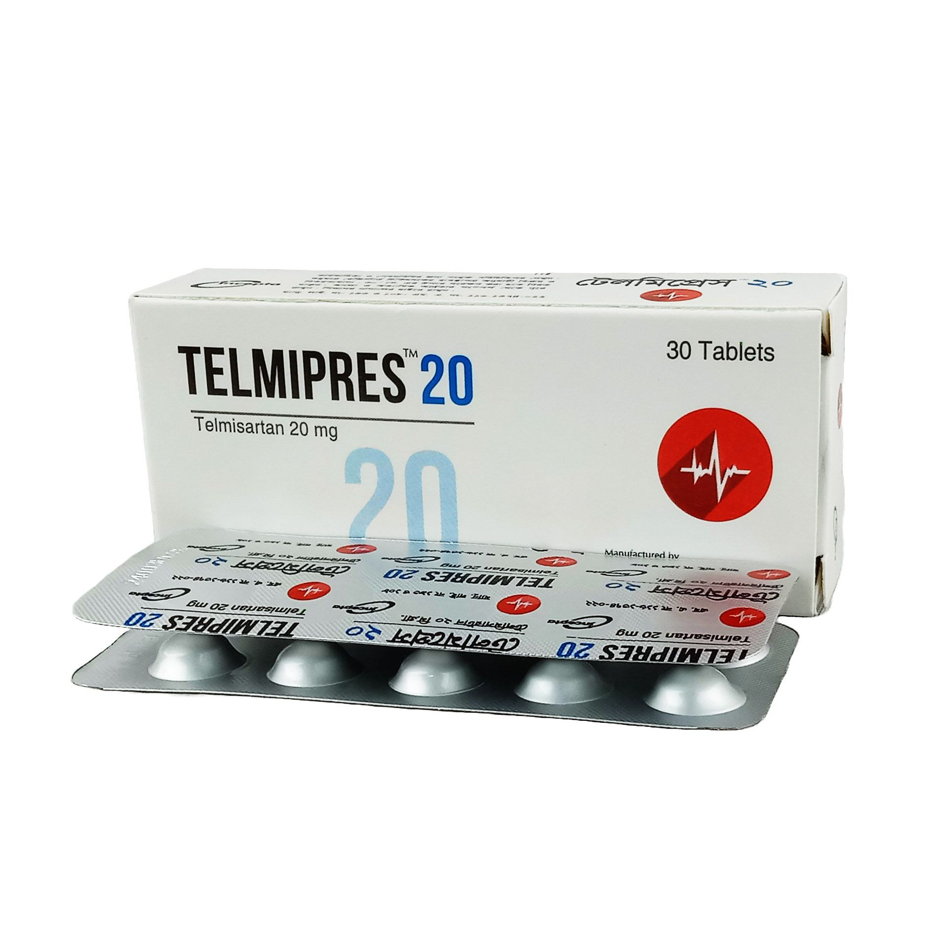 Pack Image: Telmipres 20 mg Tablet (3 x 10)