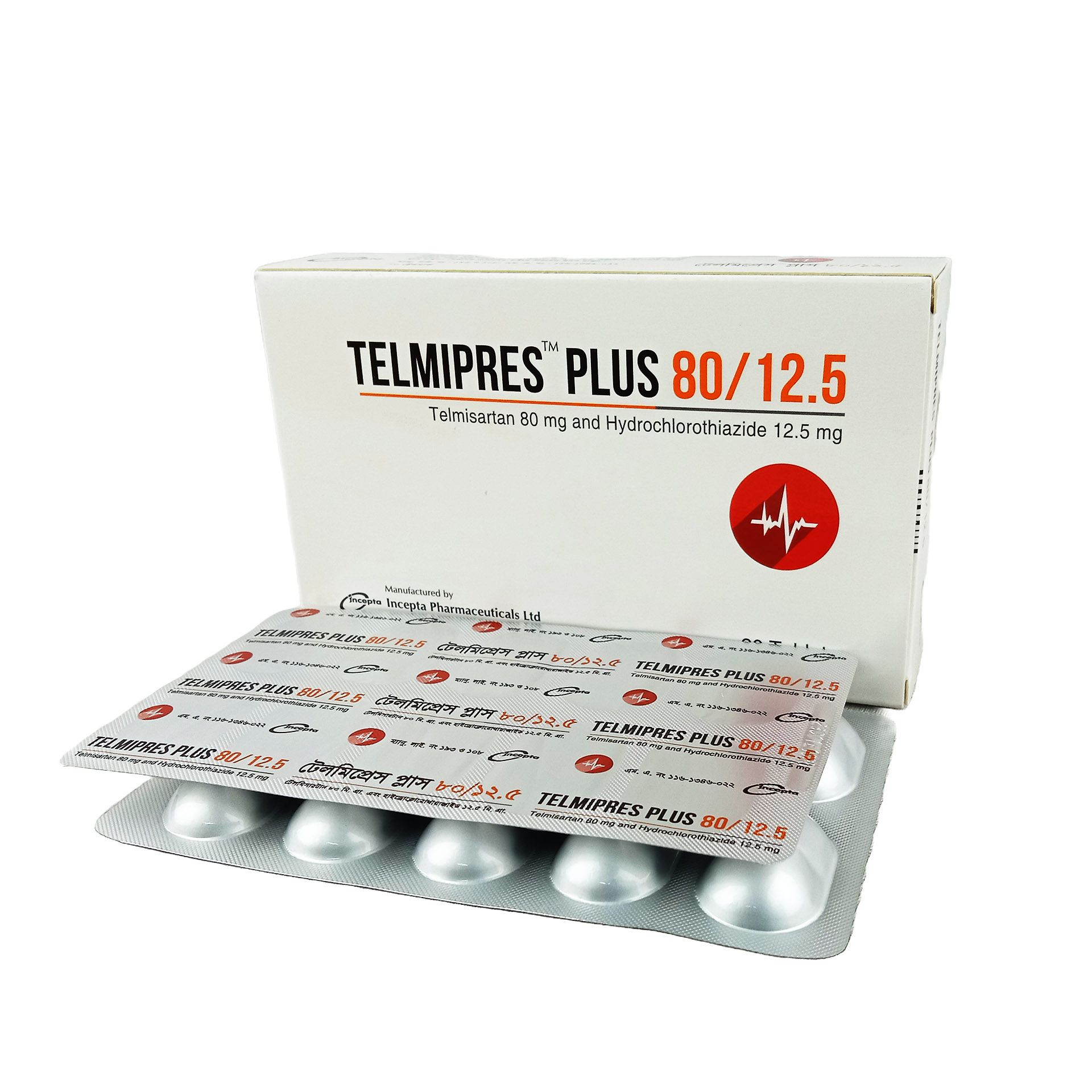 Pack Image: Telmipres Plus 80 mg Tablet (3 x 10)