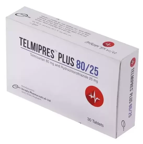 Pack Image: Telmipres Plus 80 mg Tablet (3 x 10)
