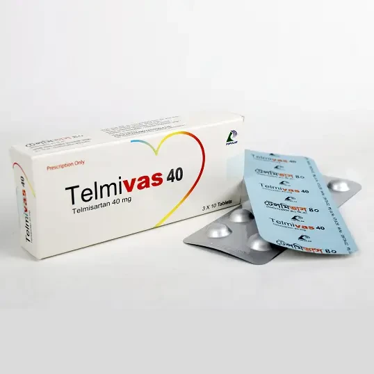 Pack Image: Telmivas 40 mg Tablet (3 x 10)