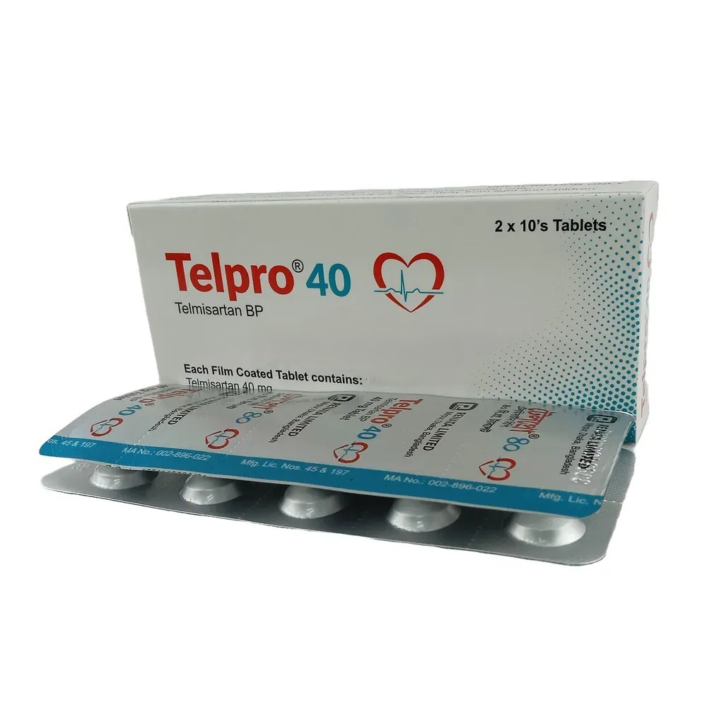 Pack Image: Telpro 40 mg Tablet (3 x 10)