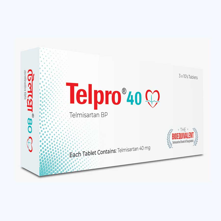 Pack Image: Telpro 40 mg Tablet (3 x 10)