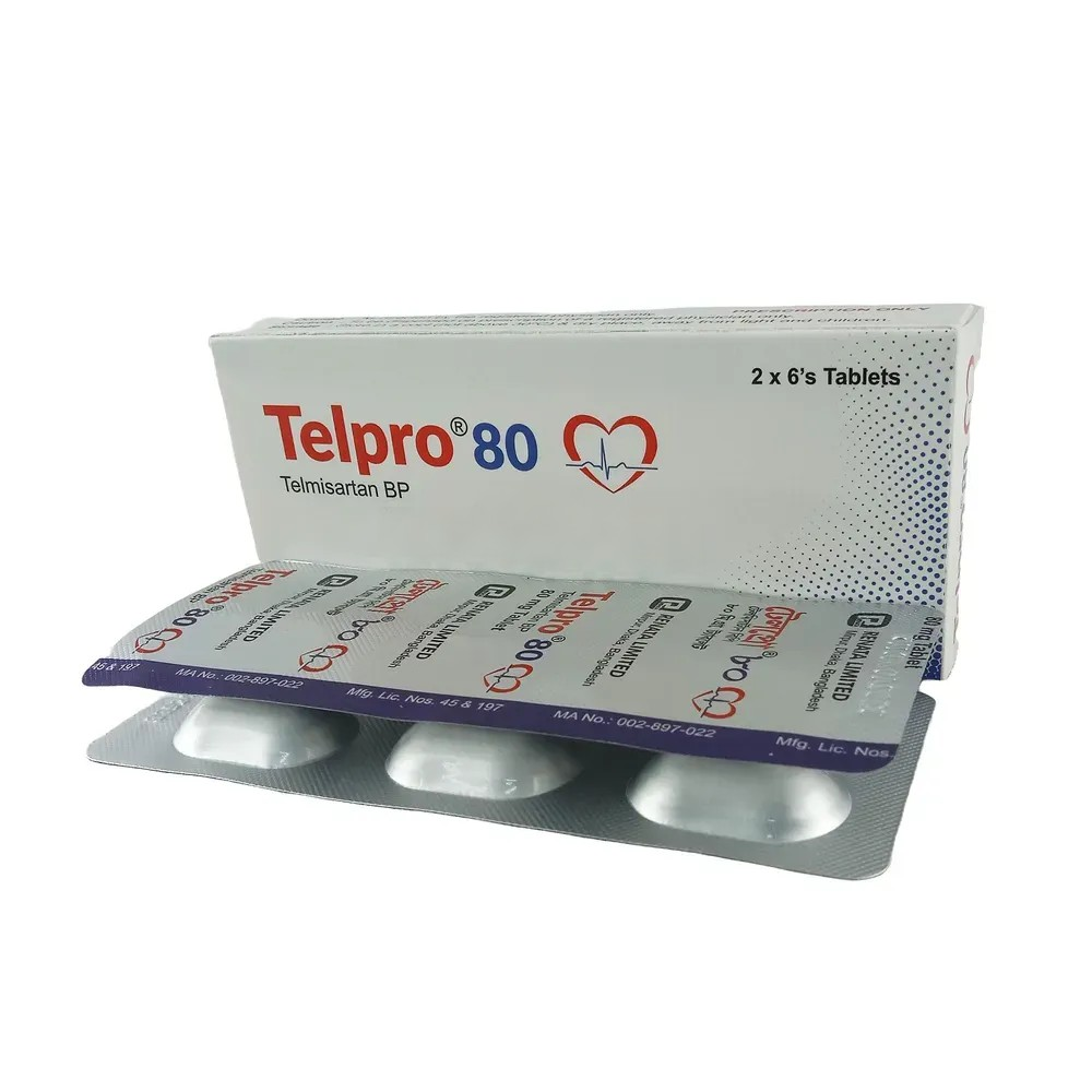 Pack Image: Telpro 80 mg Tablet (3 x 6)