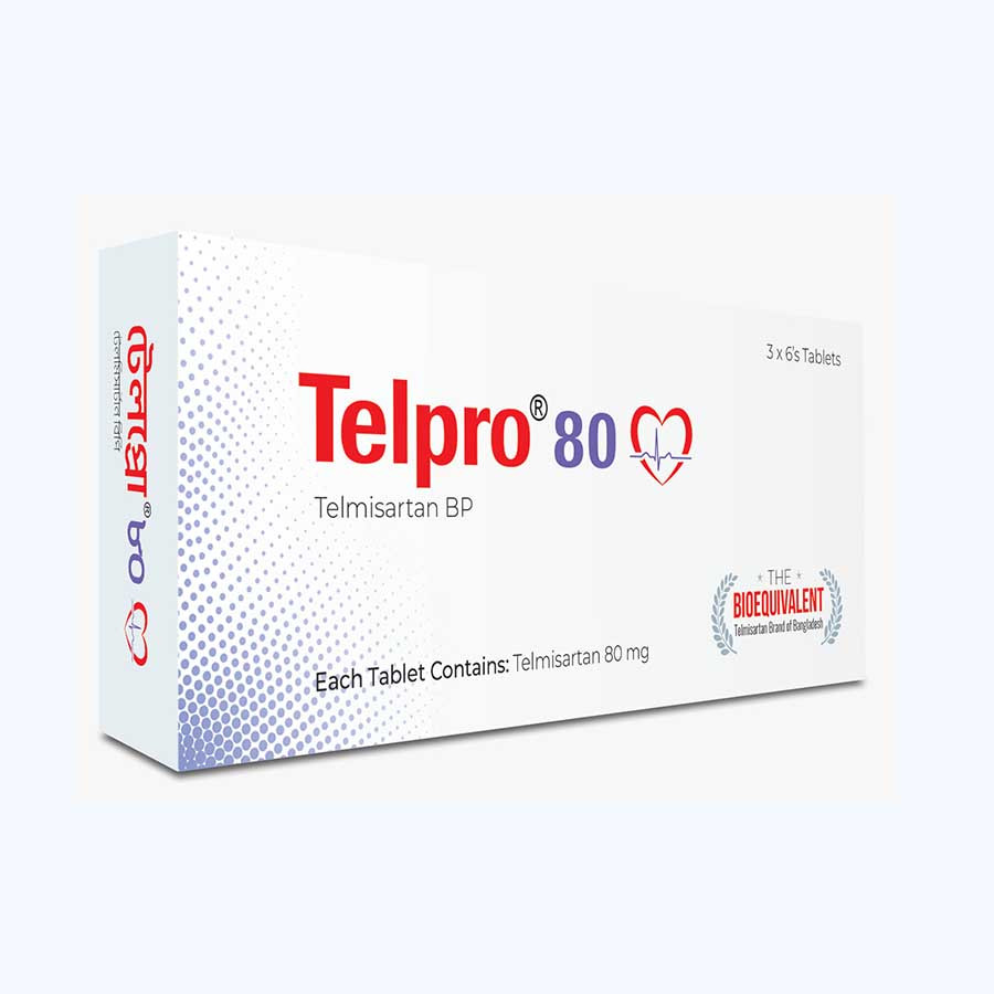 Pack Image: Telpro 80 mg Tablet (3 x 6)