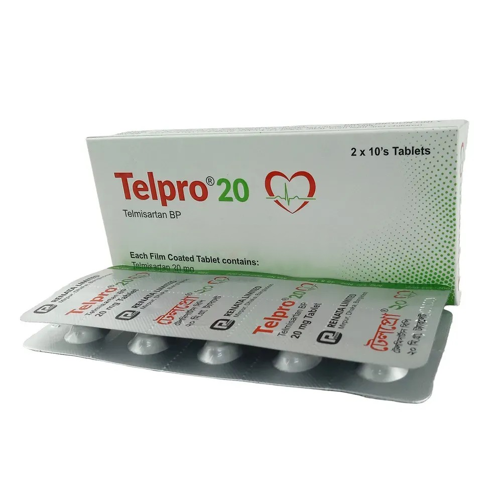 Pack Image: Telpro 20 mg Tablet (2 x 10)