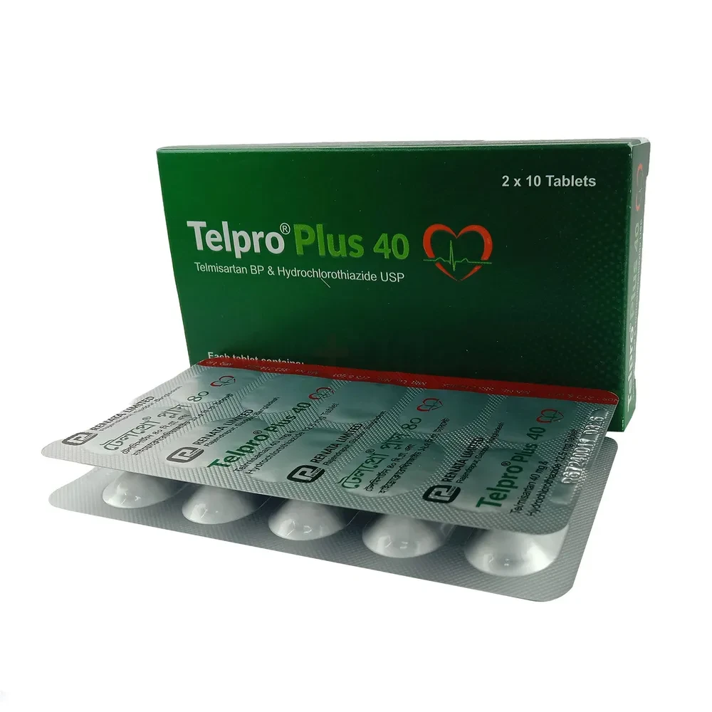Pack Image: Telpro Plus 40 mg Tablet (2 x 10)